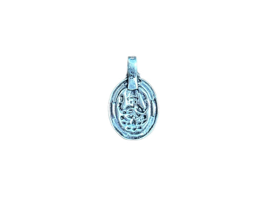Ganesha Pendant, 925 Sterling Silver, Hindu God pendant, Hindu Good Luck God Lord Ganesh, Indian God Charm, Ganesha Locket, Elephant God