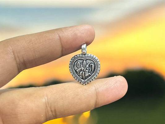 925 Silver Tiny Hanuman Pendant, Handmade Hindu God Lord Hanuman Pendant, Silver Lord Hanuman Pendant, Hindu God Tribal India Jewelry