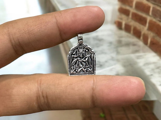 925 Sterling Silver Vintage Style God Krishna Pendant, Lord Krishna Flute Pendant, Gifting Jewelry For Men & Women Pure Silver, Gift For Her