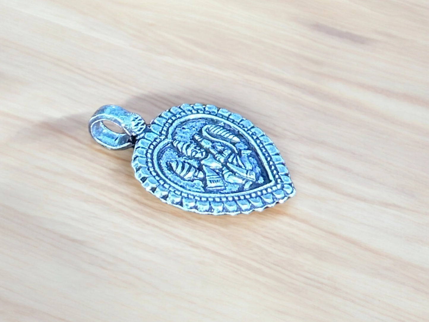 925 Silver Tiny Hanuman Pendant, Handmade Hindu God Lord Hanuman Pendant, Silver Lord Hanuman Pendant, Hindu God Tribal India Jewelry