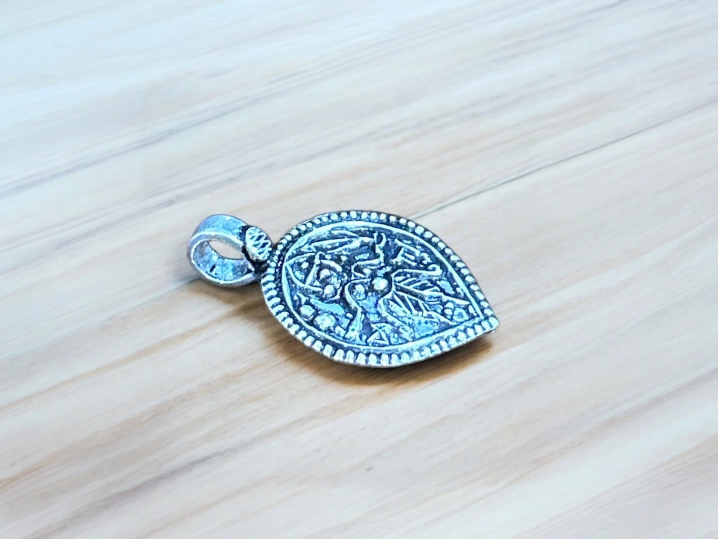 Goddess Kali Maa Antique Pendant 925 Sterling Silver Kali Maa Goddess Locket for Men and Women, Hindu Goddess, Maa Durga Chamunda Kali